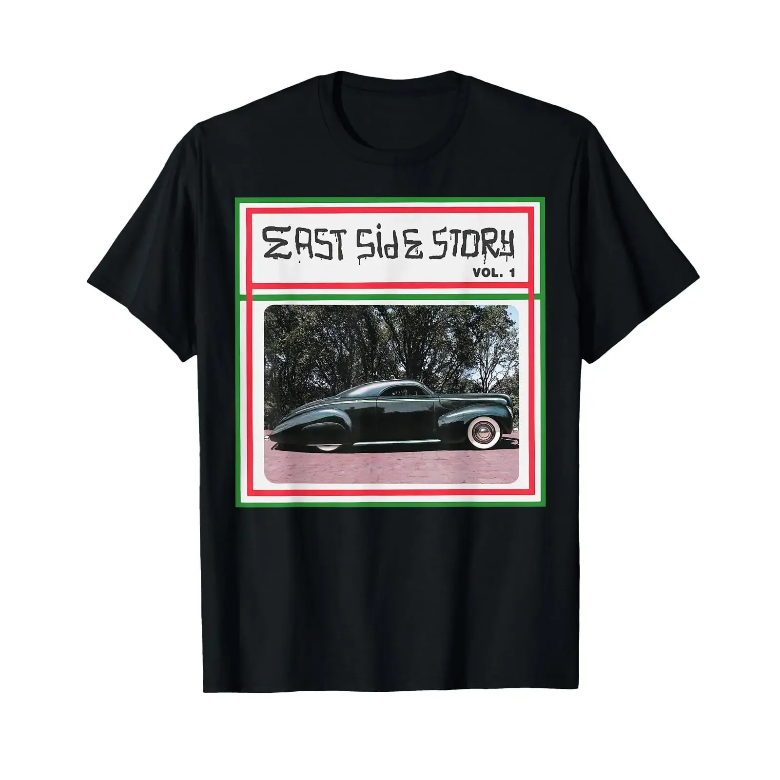 1940 Mercury Album Cover Low Rider Kustom Lead Sled Hot Rod T Shirt vintage Washed Soft Breathable Stylish graphic Stretched