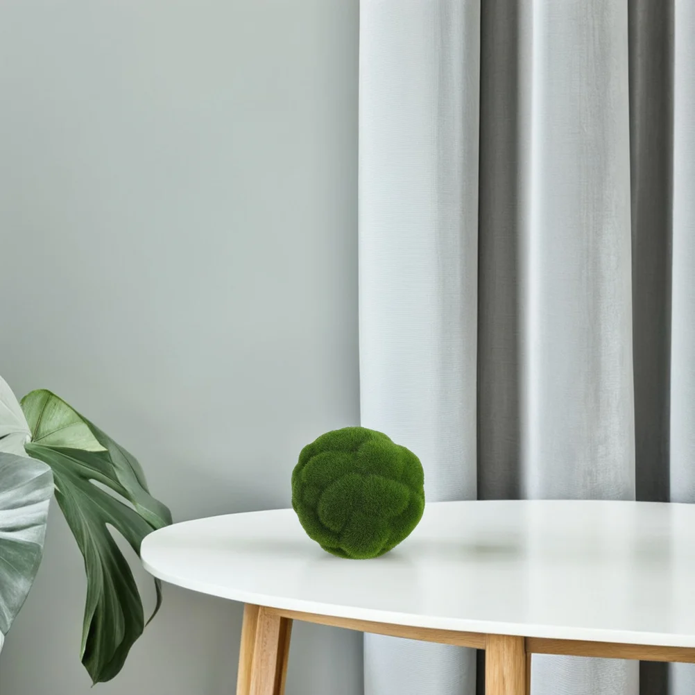 

Realistic Fake Moss Ball for Indoor Decor Artificial Greenery Sphere Centerpiece for Home Office Window Display Floor