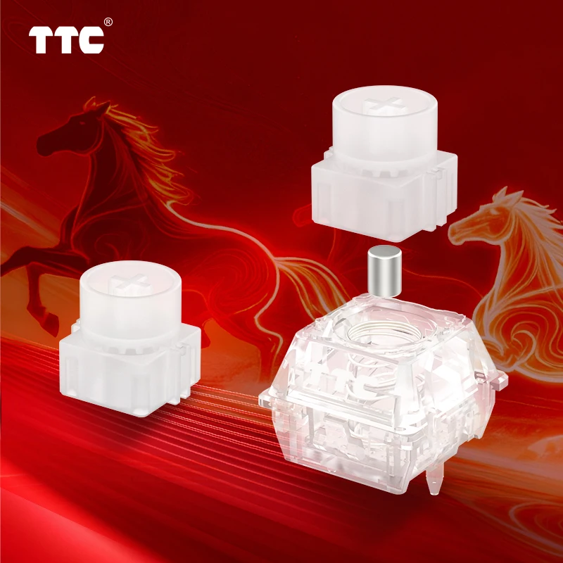 TTC Noble Horse Switch 磁気式スイッチ】84個 TTC Noble Horse HE Switch-Clip Clop Sound, Linear Pre-lubed Freely