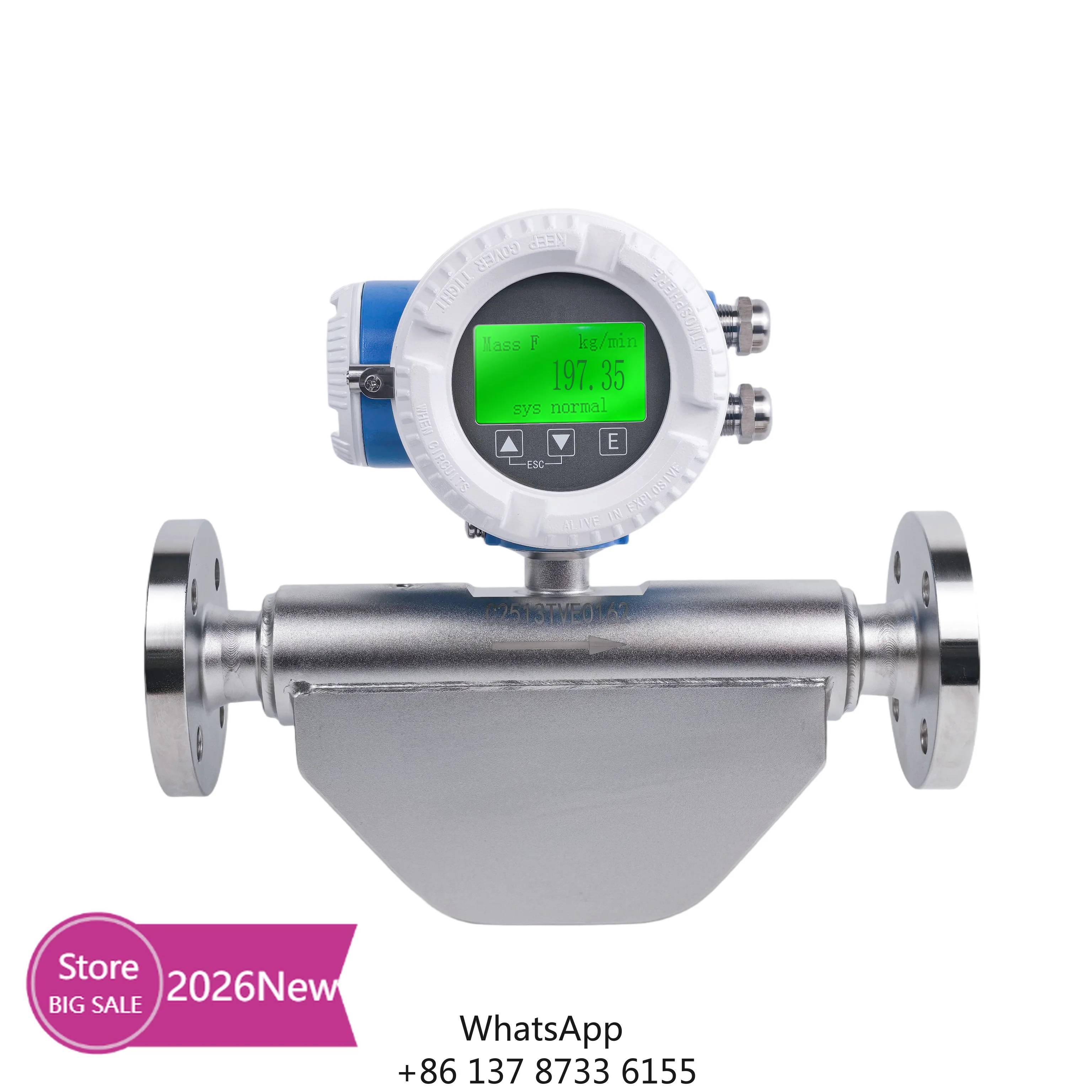 Precision Coriolis Mass Flow Meter For Life Sciences Biotech Fermentation With 0.15% Repeatability