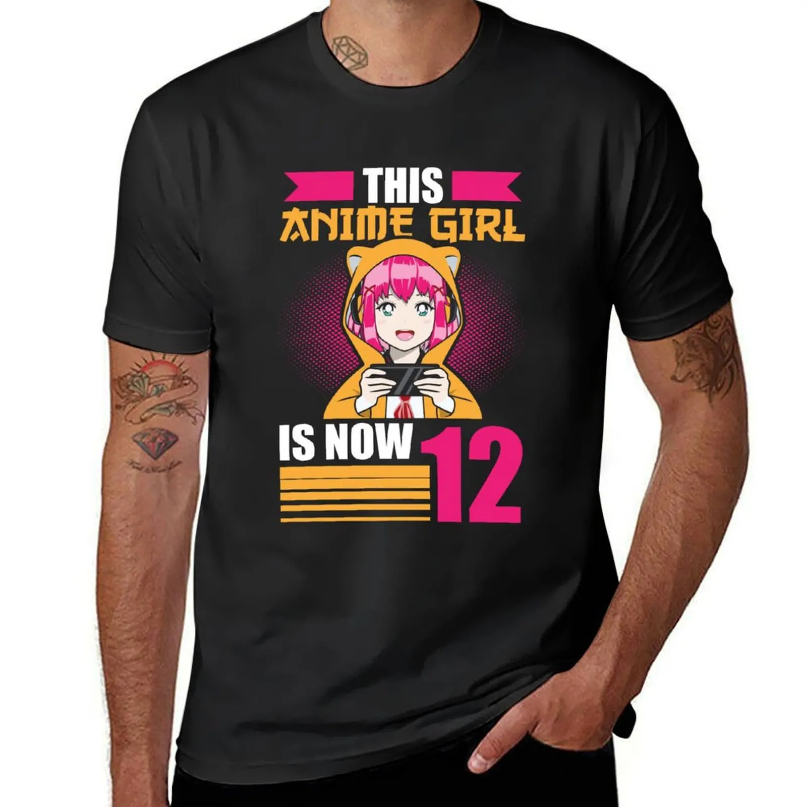 this anime girl ist 12 - kawaii 12th birthday T-shirt funnys plus sizes oversizeds sports fans Short sleeve tee men