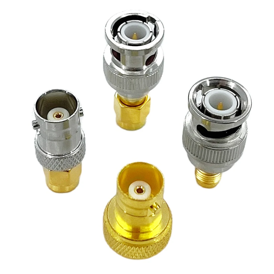 1pc BNC Female/Male to SMA Female/Male RF Coax Modem Adapter Convertor Connector Straight Nickelplated  New