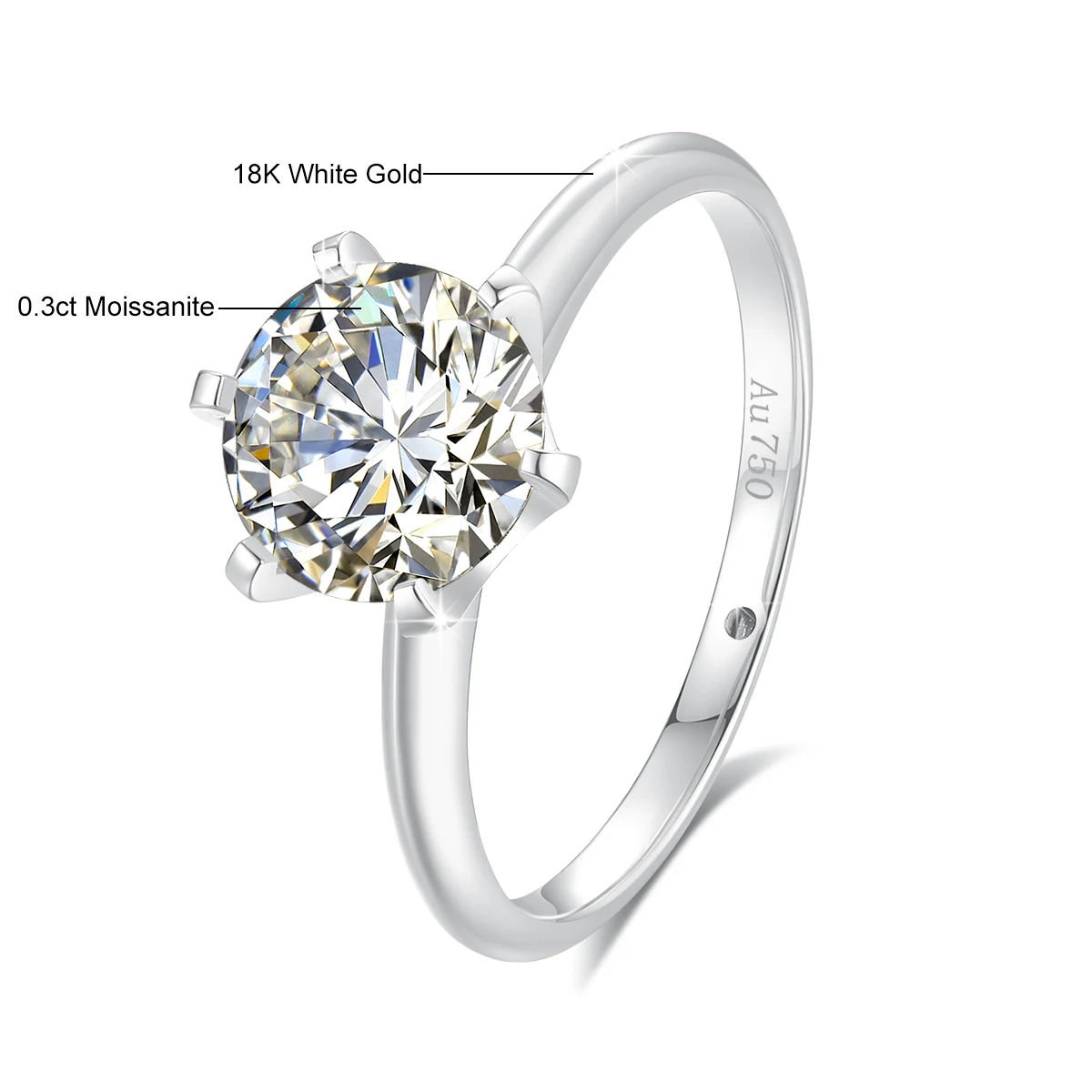 0.3ct white gold