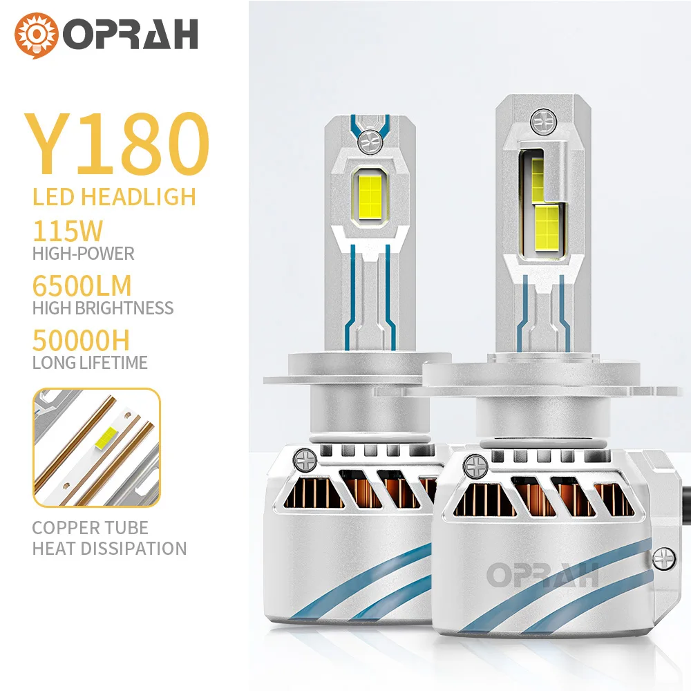 

New Oprah 2x LED Headlight H1 H3 H4 H7 H11 Super Bright Led Canbus No Error Replacement Lamps HB3 9005 HB4 9006 Auto Bulbs 115W