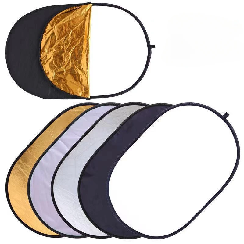 60 90 100cm Portable Collapsible Photography Reflector Photo Studio Outdoor Light Diffuser with Carry Bag