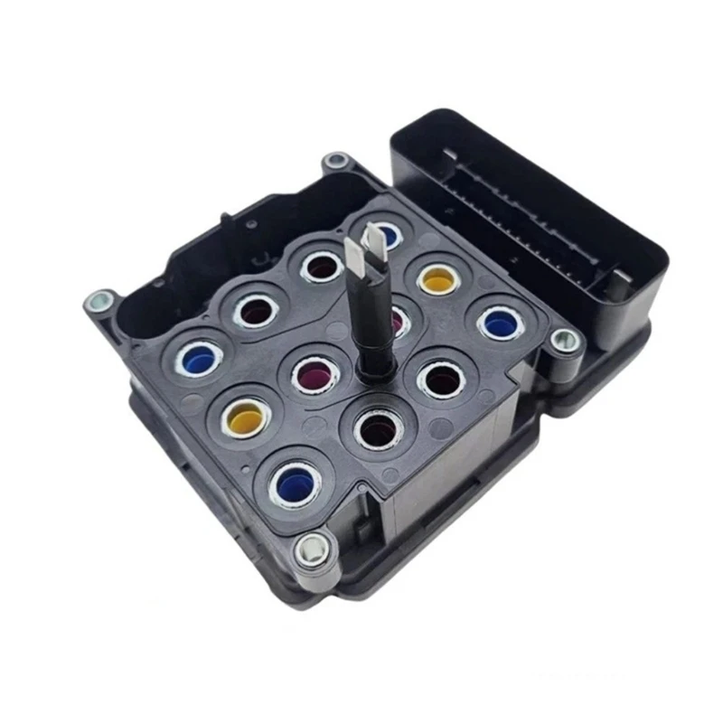 68295368AA Anti-Lock Brake Control Module with Metal-Lined Ports, Color-Coded Inserts, and Four Corner Mounting Points for 1500