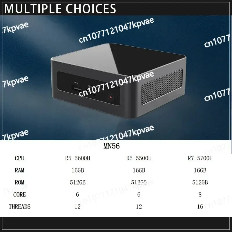 FIREBAT MN56 Mini PC Gamer AMD Ryzen 5 5600H Windows 11 DDR4 Nvme SSD MiniPC WIFI6 BT5.2 for Gaming Desktop Computer