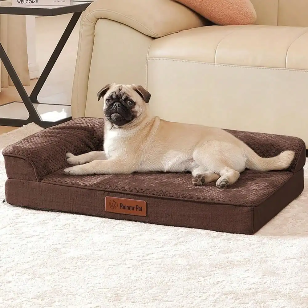 

Dog Bed For Small And Medium Dogs, Memory Foam Pet Bed With Washable Removable Cover, Nonskidsssss Bottom, Waterproof