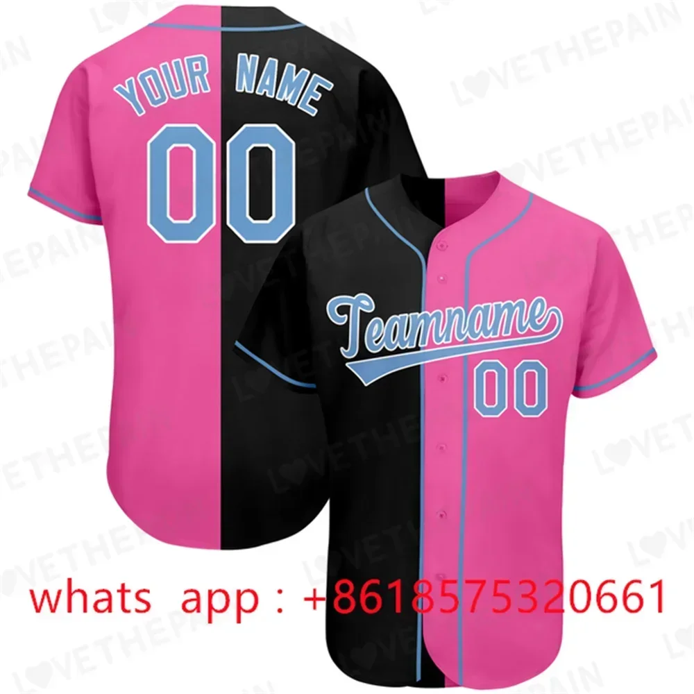 Custom Pinstripe Baseball Jersey Button Down Shirt Print or Personalized Name Number for Men/Women/Youth Baseball Team Clothes