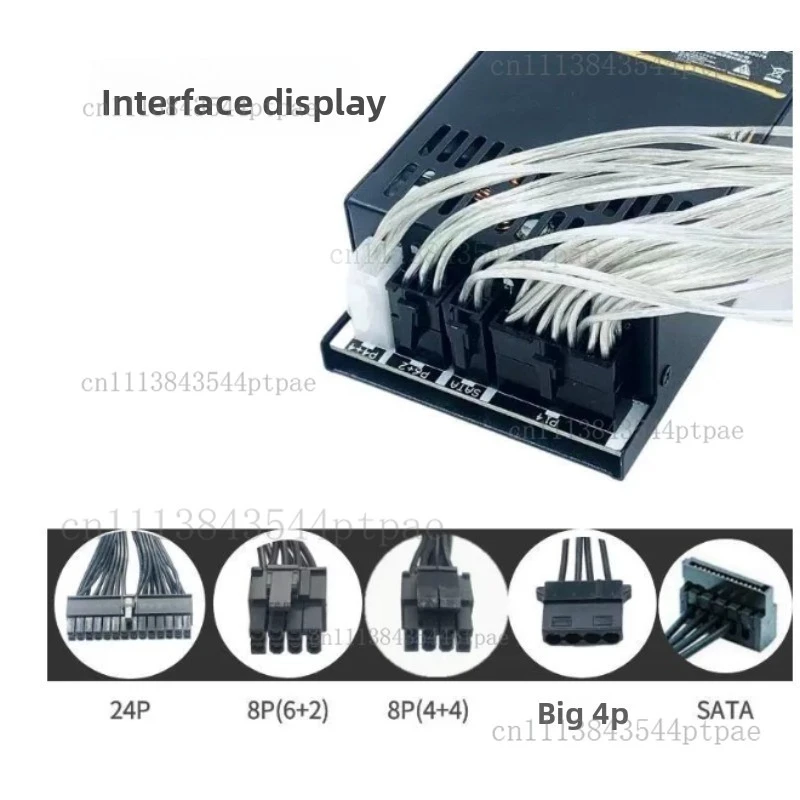 Full Modular Flex ATX 1U Power Supply, Rated 250W 300W 400W 500W 600W 700W 850W, Mini PC Server PSU
