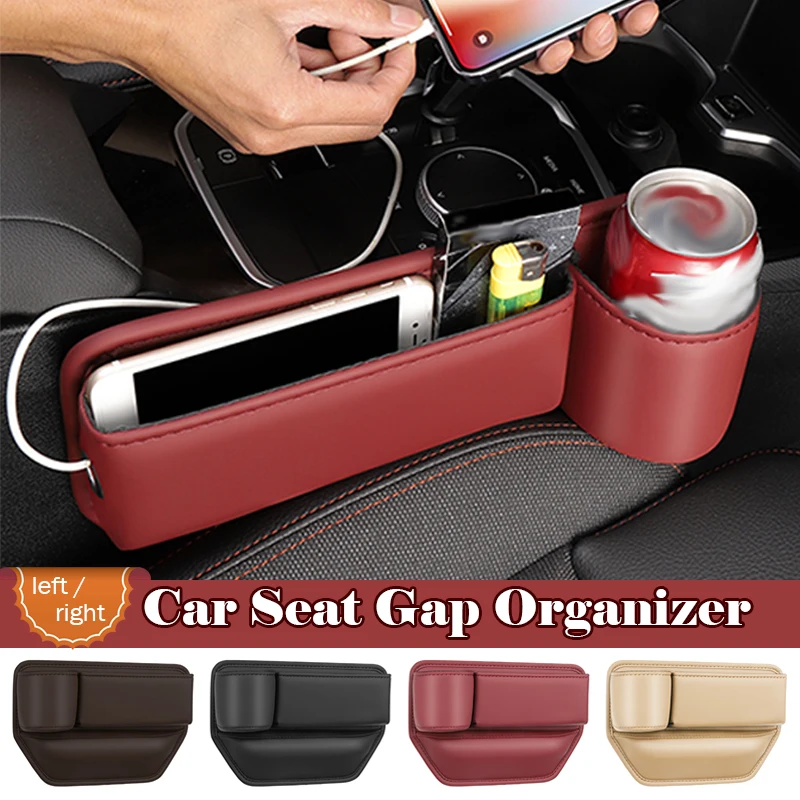 Multifunction Car Seat Gap Organizer Storage Box Pocket Universal Wallet Keys Card Cup Phone Holder Auto Interior Accessories