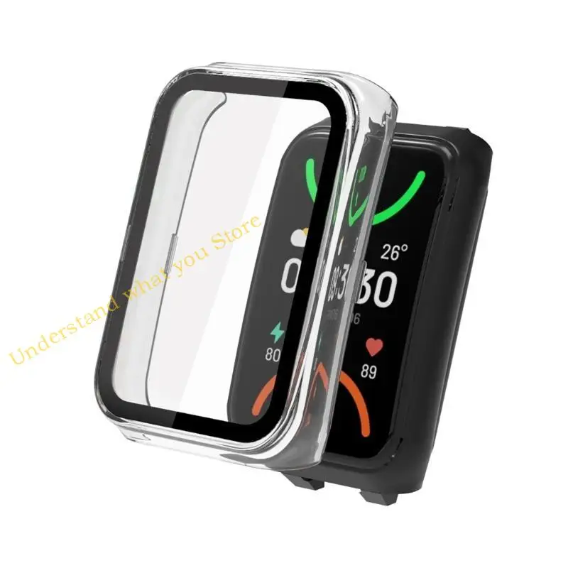 J60A CASE UNTUK BAND 2 Layar Tahan Air PC PC Shell Cover Antiscratch Watch Bumper-Lengan