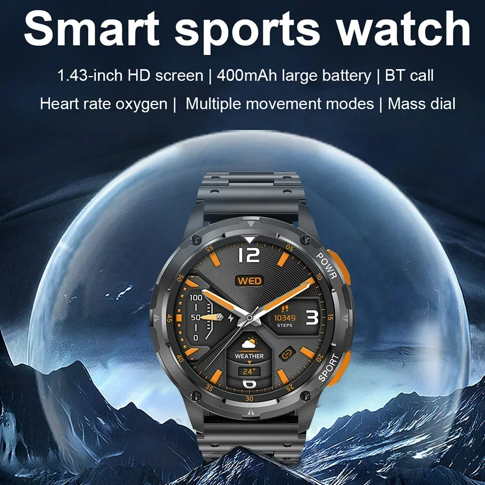 Smartwatch New Product: A 1.43-inch AMOLED HD Screen Combining The Functions of Electronic Watch Digital Watch Fitness Bracelet