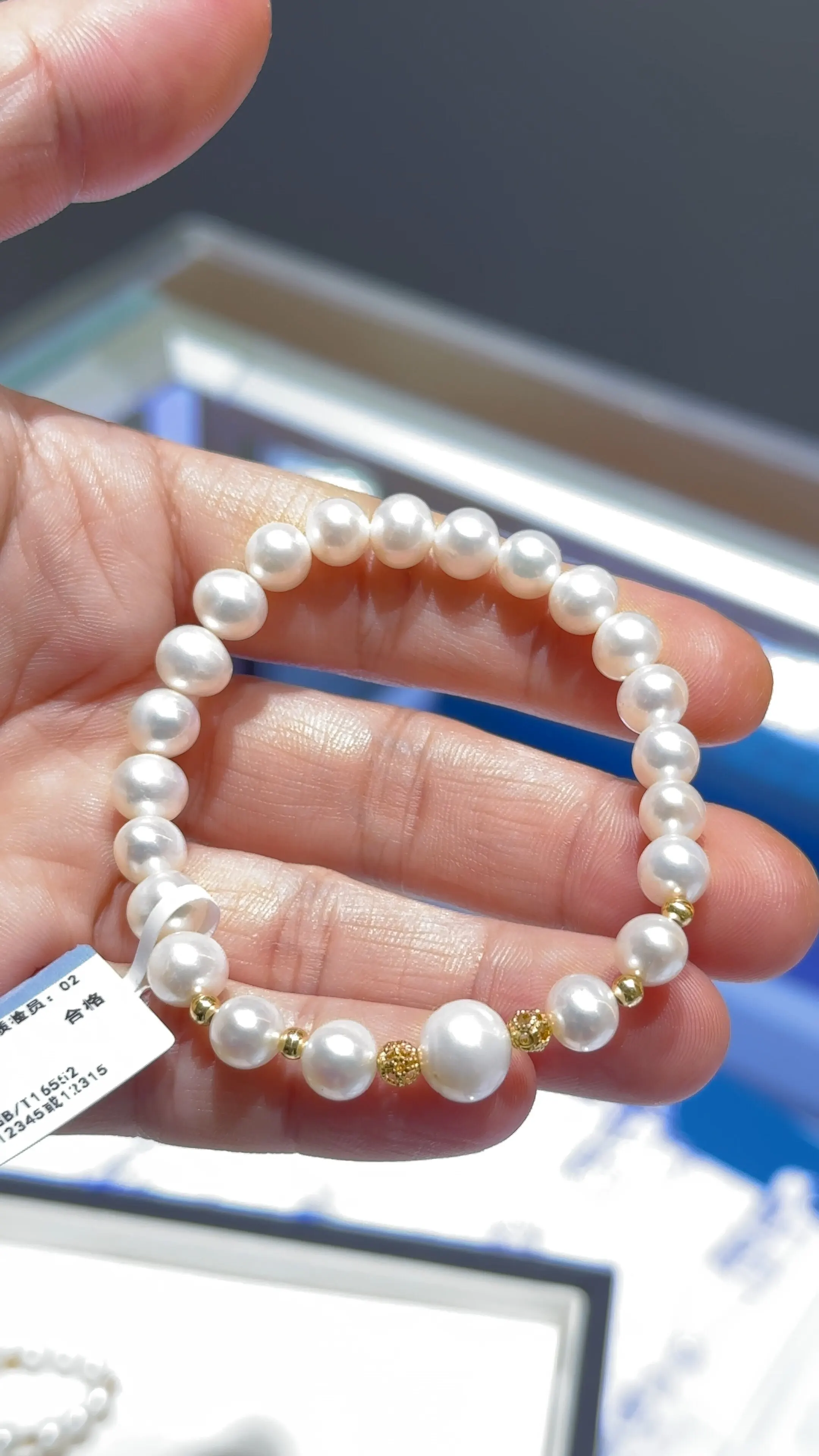 Natural AAAA8-10mm Pearl Fashion Bracelet/Elastic Closed Bracelet 16cm 18cm/20.5cm