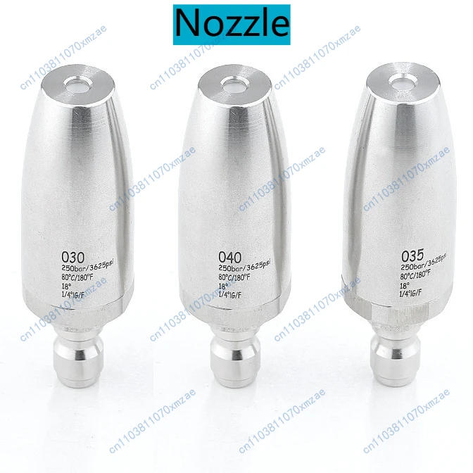 Boquilla de lavadora de coche de alta presión, Mini boquilla de loto de acero inoxidable, rotación de 360 grados