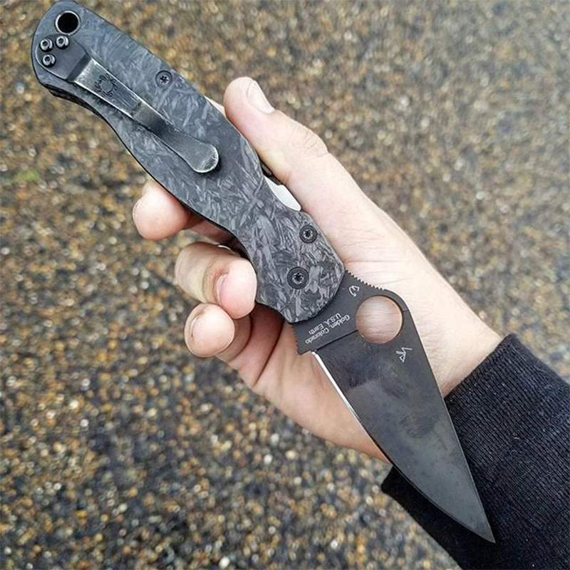 1pc 5 Sizes Crushed Carbon / Resin Material Marbled CF Carbon Fiber Board Marble Black / Green Noctilucent For Knife Handle DIY