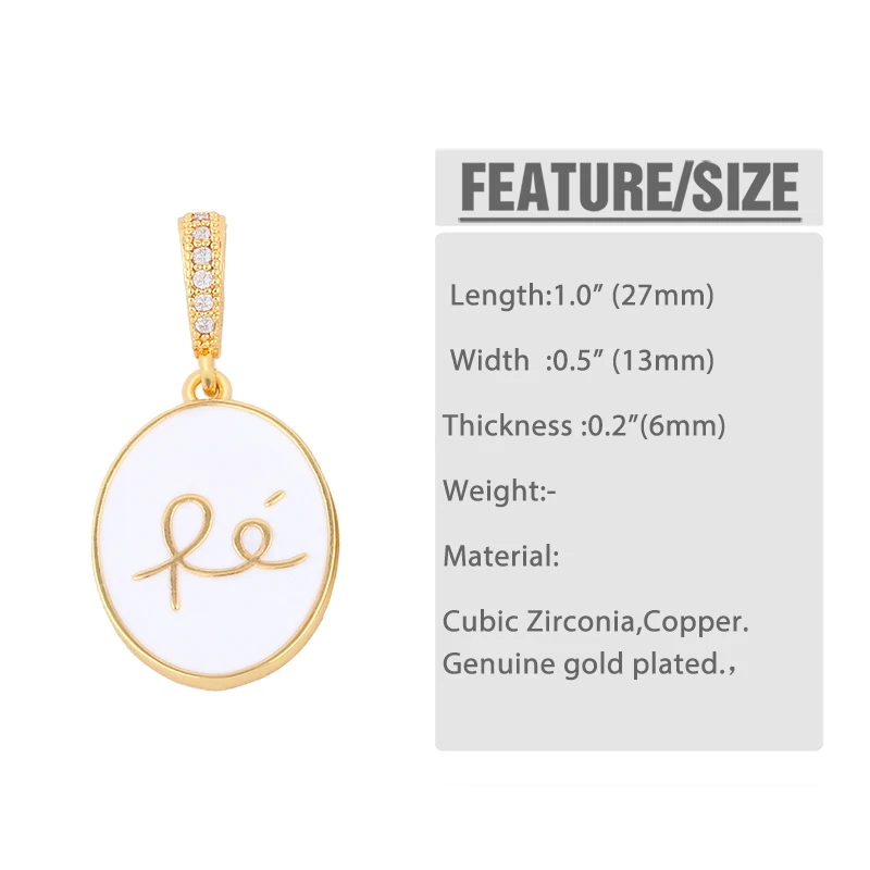 OCESRIO DIY Small Enamel Love FE Oval Pendants For Women Multiple Colour CZ Star Necklace Charm Jewelry Making Supplies pdta058