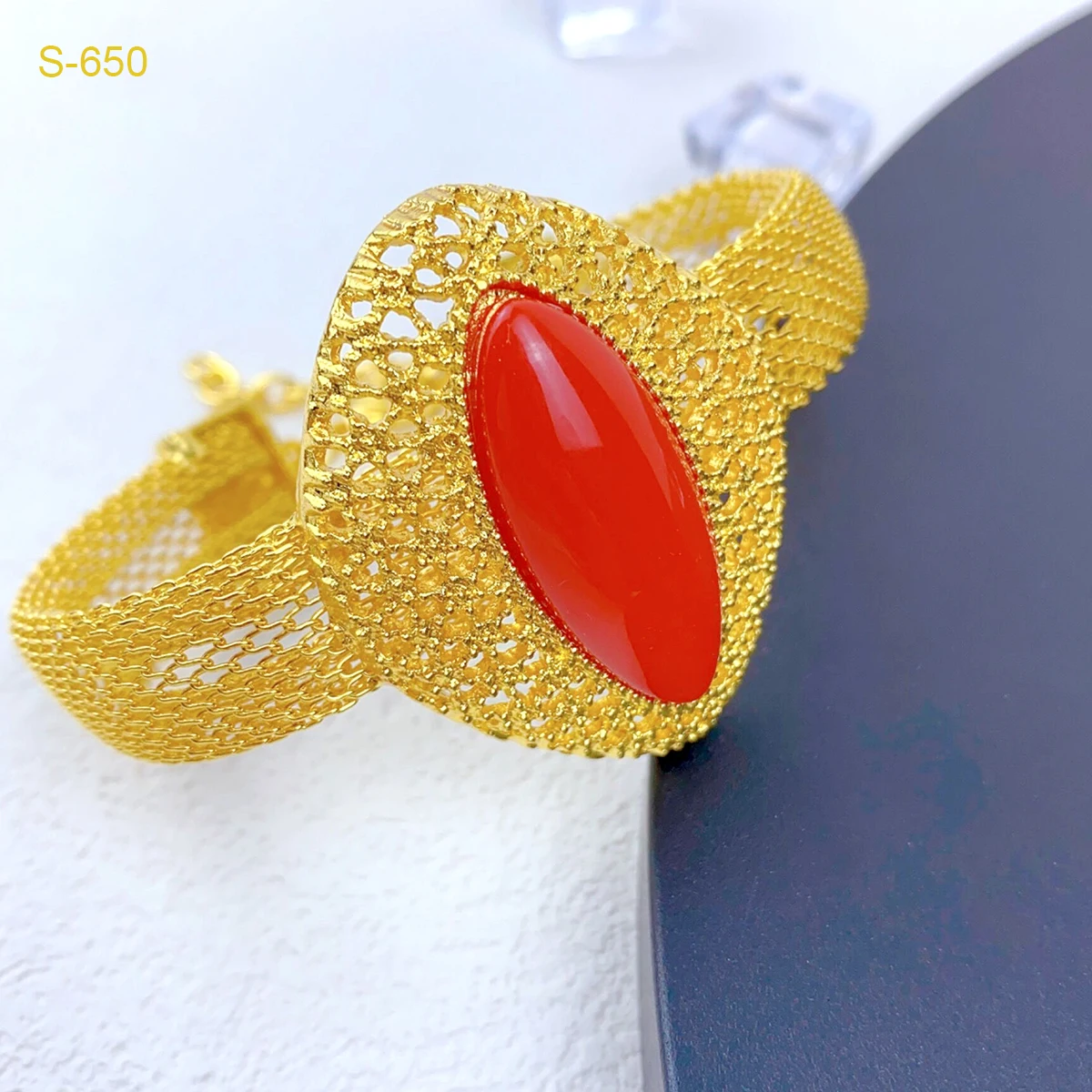 Fashion Ethiopian Bridal Necklace Earrings Sets With Pendant Indian Wedding 24k Gold Color Jewelry Set Dubai Choker Wholesales