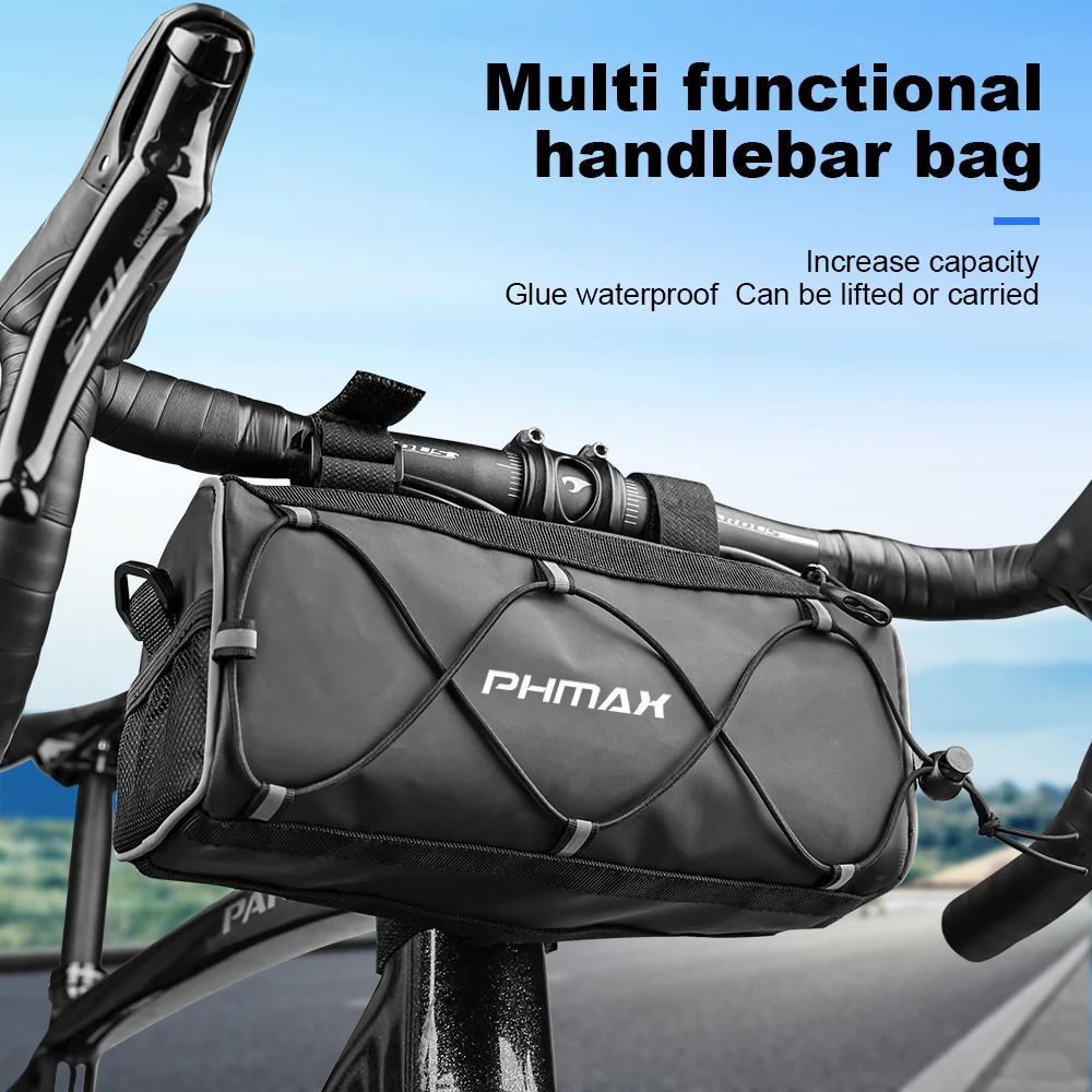 

Сумка на руль велосипеда PHMAX, многофункциональная портативная вместительная рама для горных велосипедов, уличная сумка на плечо, 2 л