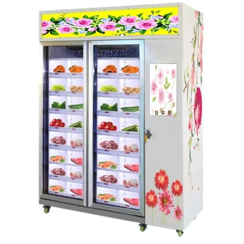 Customized Flower Vending Machine Automatic Commercial Floral Kiosk 24H Unattended High Stability for Term Outdoor Indoor Use