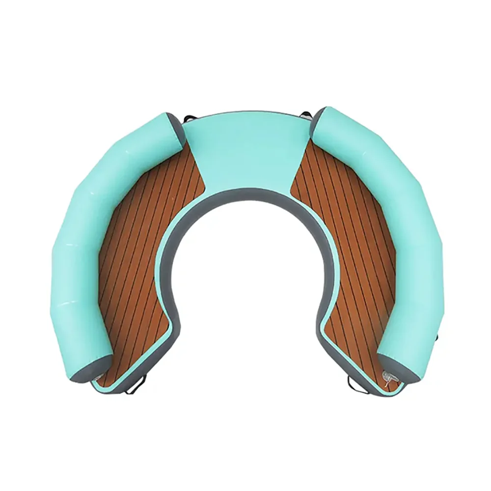 Inflatable Floating Pontoon Round Dock Island Platform PVC Material for Water Use