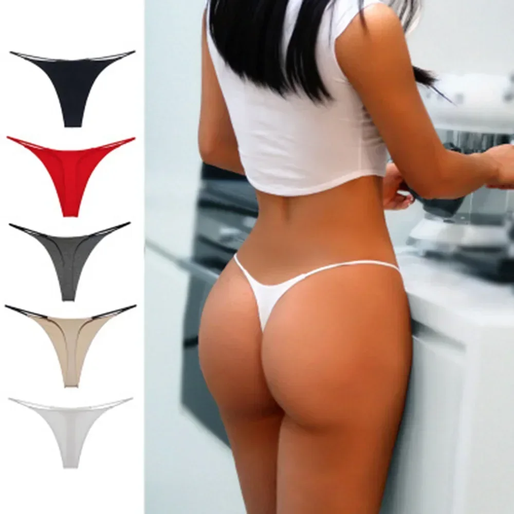 

Women Panties Lingerie Sexy G Strings Low-Rise Thong Panties Female Sexy Underwear Seamless Low Waist Ladies Briefs Thongs G010