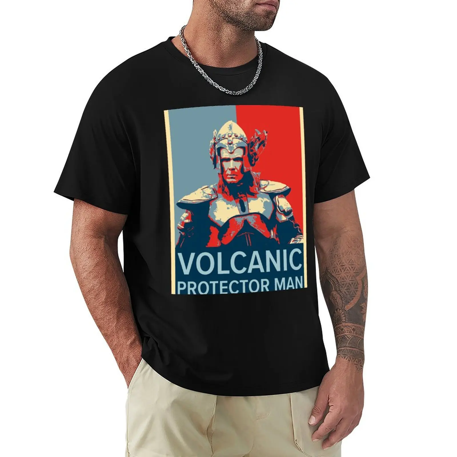 Fire Saga, Volcano Man, Volcanic Protector Man, Eurovision So T-Shirt UV Sun Protection Tee Shirt