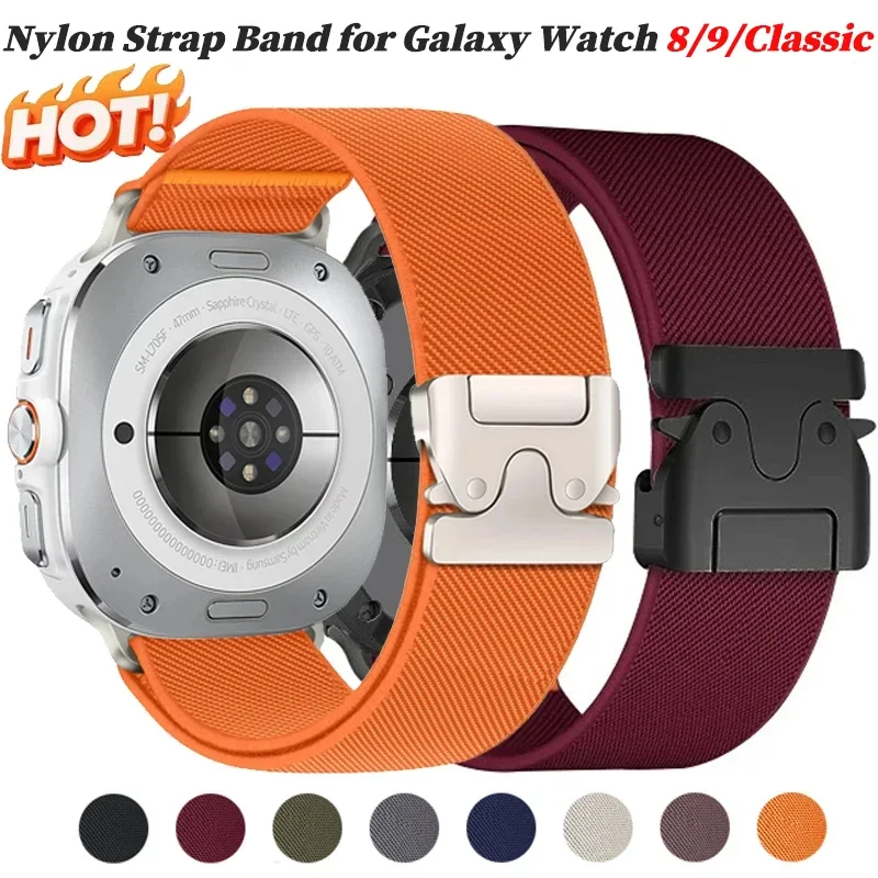 Parachute Band for Samsung Galaxy Watch 9 8 40/44 8Classic 46mm Sport Nylon Bracelet Correa for Galaxy Watch 9 Strap Accessories