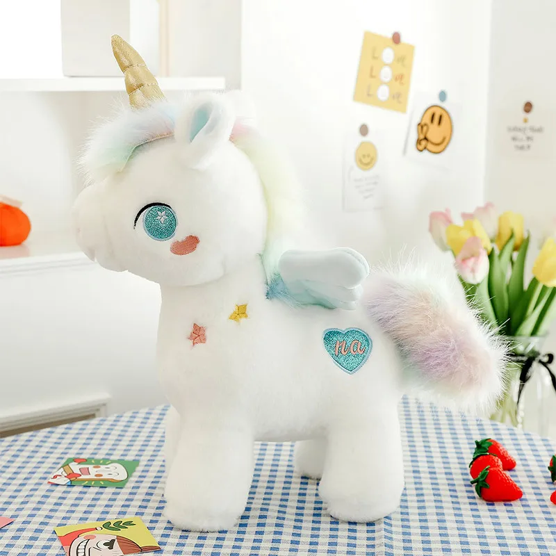 25cm Cute Unicorn Plush Toys Lovely Soft Stuffed Cartoon Animals Dolls For Birthday Christmas Gift Sleeping Plush Pillow