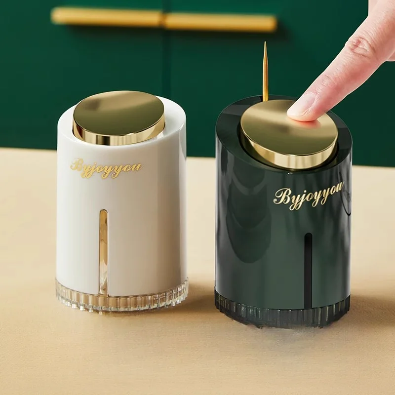 GIANXI Toothpick Dispenser Environment-Friendly Material Press Type Toothpick Holder Home Split Design For Storage Toothpick Box