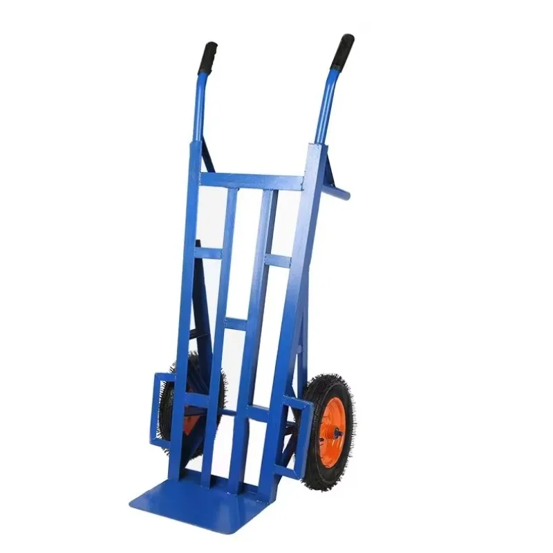 Сверхмощная стальная ручная тележка, грузоподъемность 250 кг, промышленная тележка с пневматическими колесами для строительной площадки