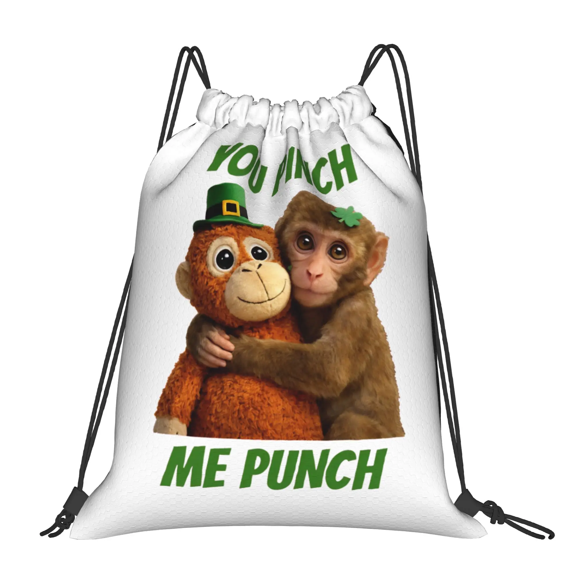 

Спортивный рюкзак-мешок Punch Monkey Cute с завязками, водонепроницаемый, для походов