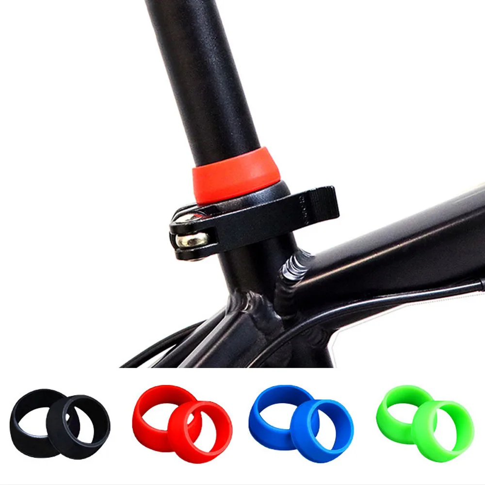 Seatpost Protective Rubber Ring Bicycle Seat Post Silicone Cycling Bicycle Parts Seat Post Ring Seatposts Clamps Cover