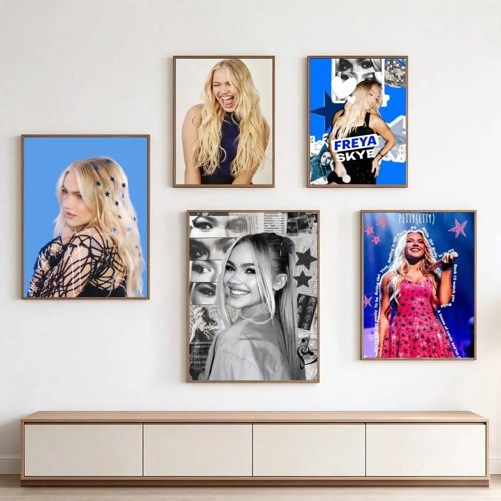 F-Freya Skye Lose My Head  Poster Waterproof Wall Art Sticker For Bar Living Room Vintage Decor High Quality Print Gift