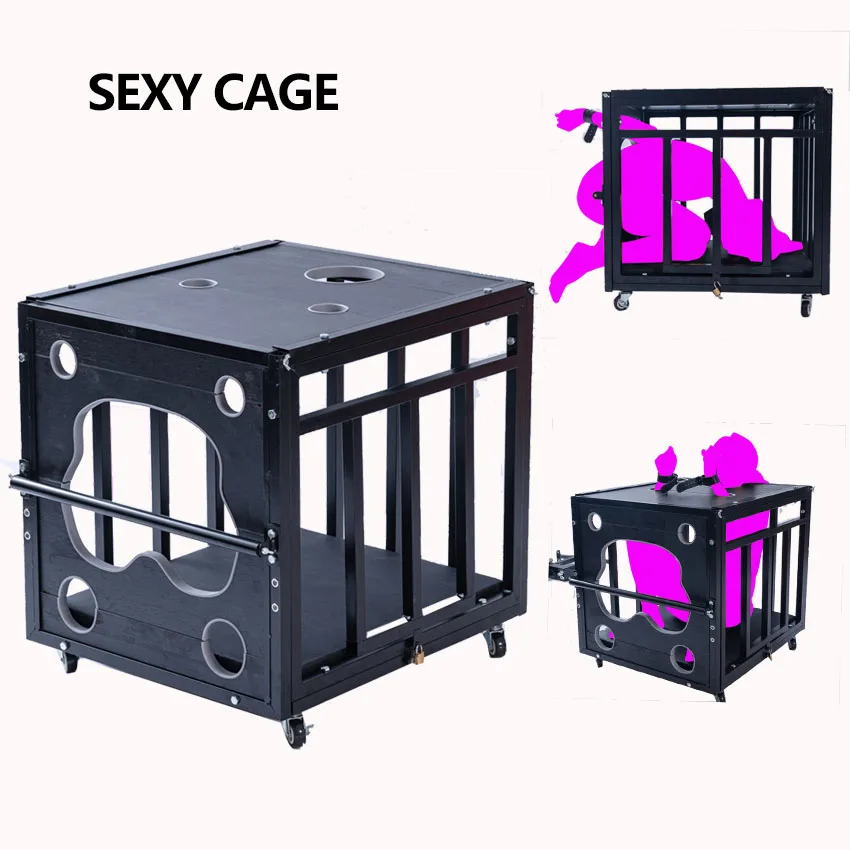 Sex BDSM Furniture Butt Bondage Hip Shackles Love Cage Bondage Frame Restraint Slave Fetish Couples Games Toys For Women Men 18+