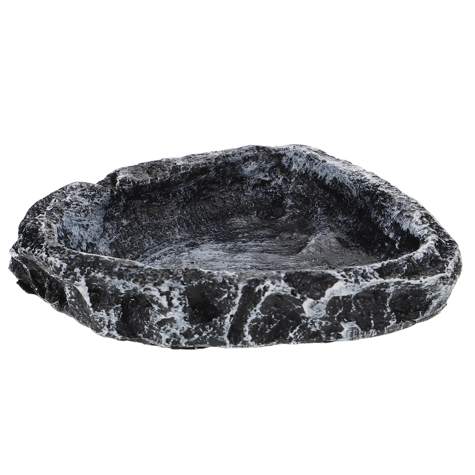 

Turtle Disc Small Reptile Water Dish Bowls Decorate Tank Accessories Resin Feeding Pool Pet Supplies Practical Long Term Use