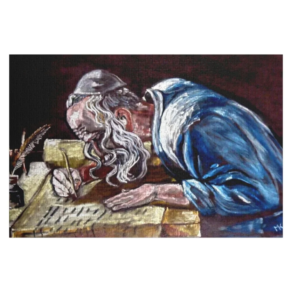 

Sofer, Oil pastel on black velvet Jigsaw Puzzle Wooden Boxes Photo Custom Gift Puzzle