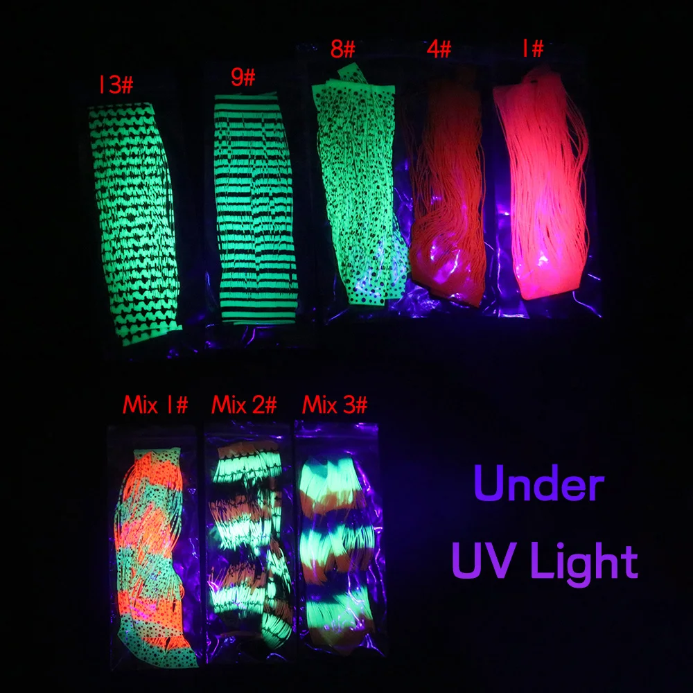 Elllv Multiple Colors Silicone Skirt Legs DIY Material for Saltwater Fishing Jig Head Lure Spinner Buzzbait Soft Skirt - view 6