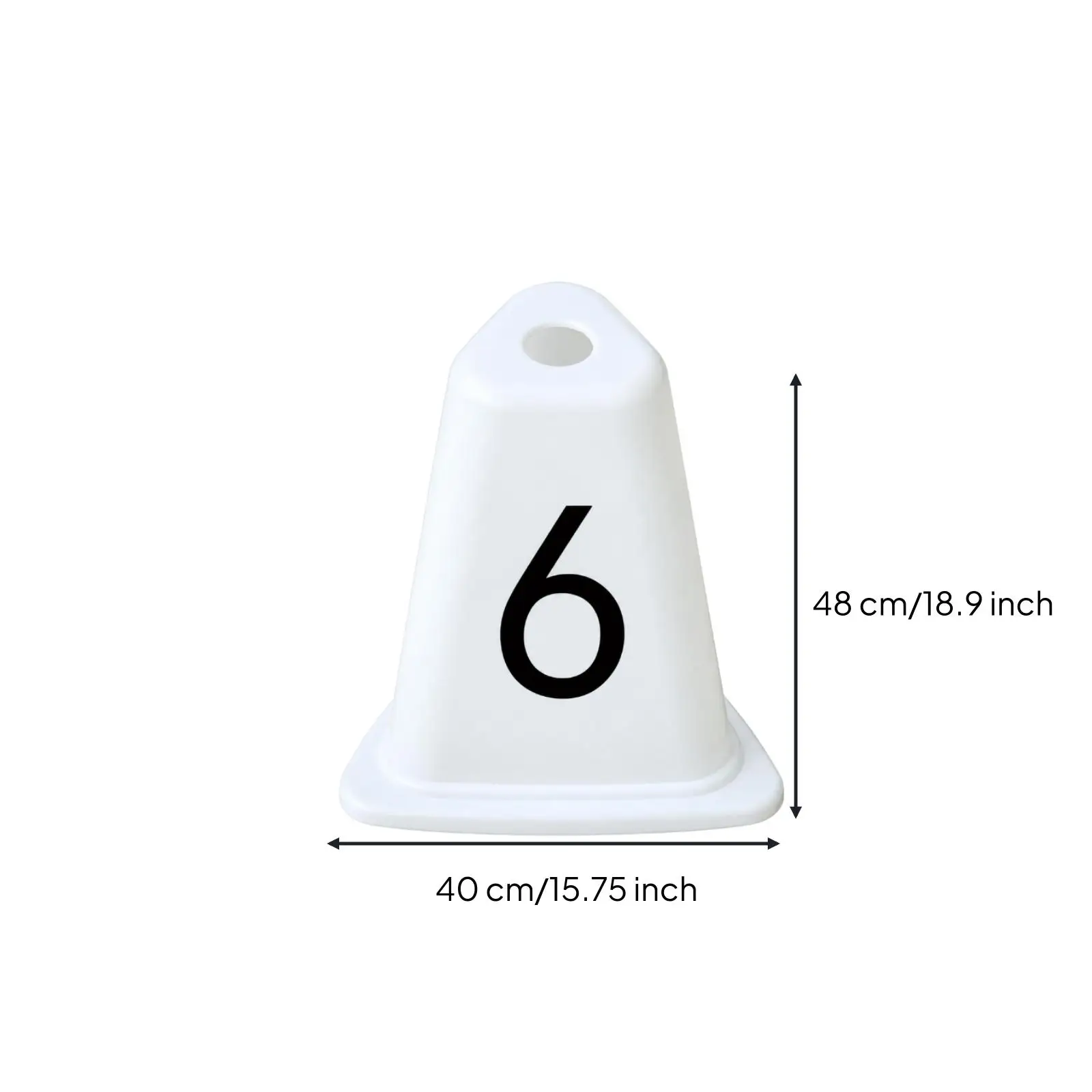 Athletics Track Lane Position Marker with Top Opening for Training Competition Use