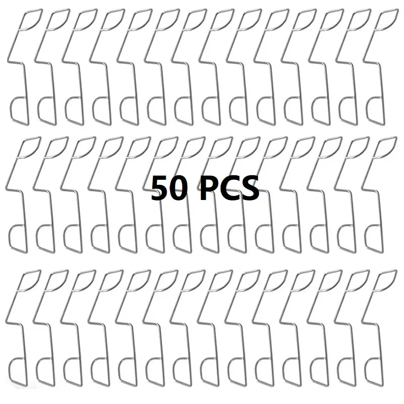 

[НОВИНКА! A93G] Зажимы для панелей забора из нержавеющей стали - 50 шт. - Ударопрочные инструменты для садовых ограждений для надежной установки