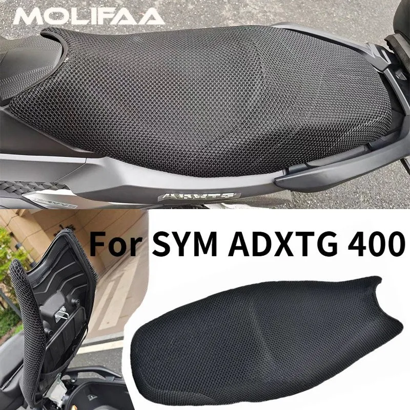 

3D Mesh Cushion Cover For SYM ADXTG 400 Motorcycle Honeycomb Breathable Heat Sun Insulation Seat Cover Net Accessories