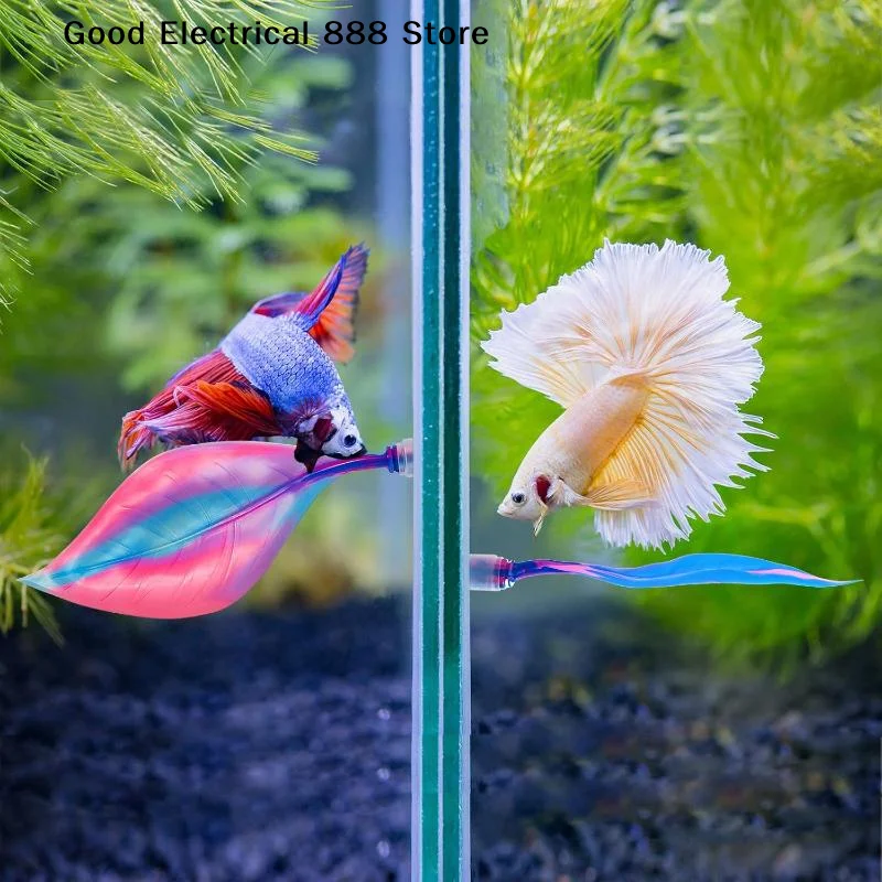 【G】1Pcs Soft Silicone Betta Leaf Hammock Aquarium Fish Rest Bed Breeding Pad Suction Cup Tank Decoration