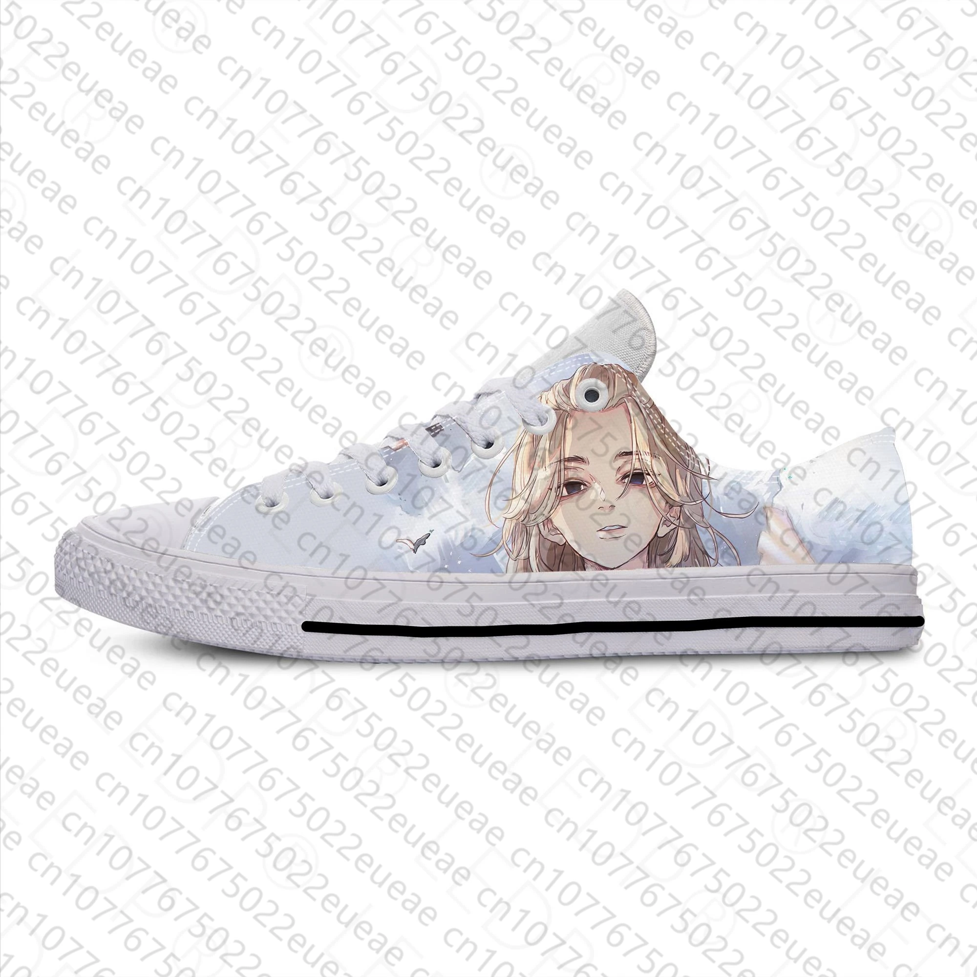 Japanische Anime Manga Tokio Revenger Sano Manjiro lässige Stoffs chuhe Low Top atmungsaktive leichte 3D-Druck Männer Frauen Turnschuhe