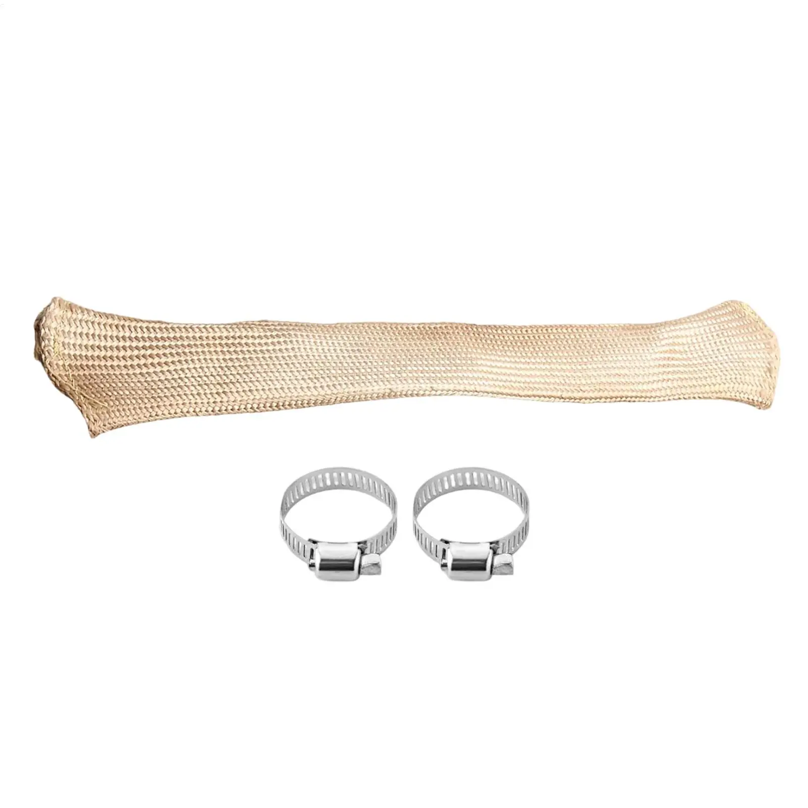 Exhaust Wrap Fireproof Anti-Scald Shield Engine Exhaust Pipe Heat Sleeve For Automotive Vehicle Sedan Van SUV Motorcycle Boat