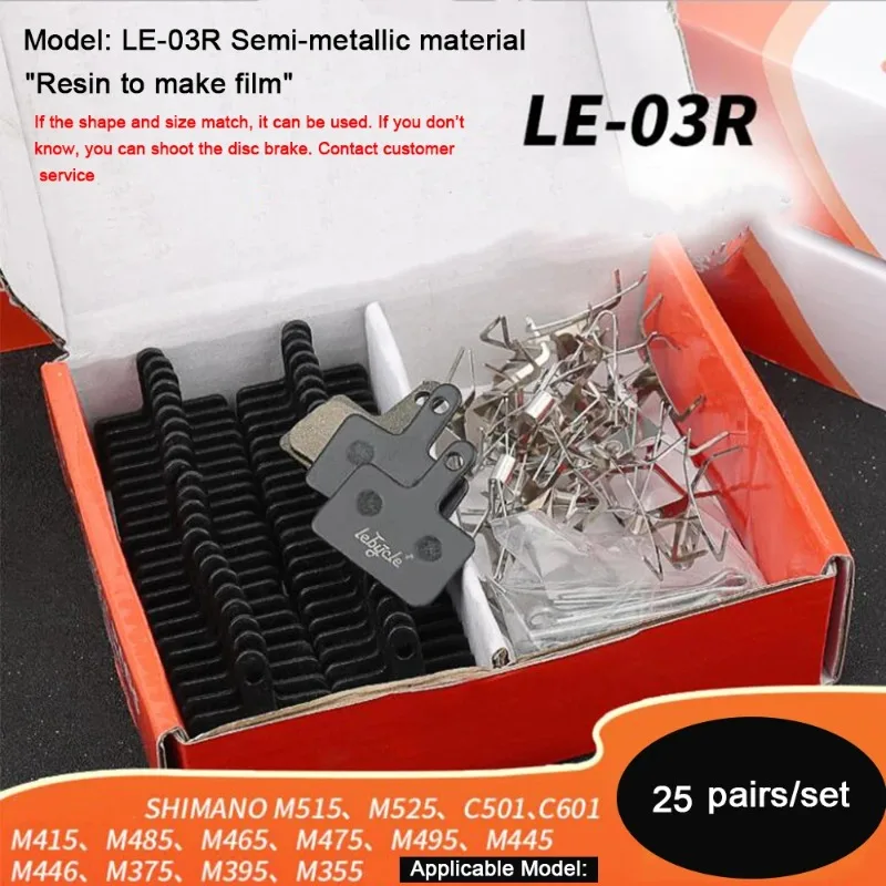 

25 Pair MTB Bicycle Disc Brake Pads Resin/Metal/Ceramic Road Bike Hydraulic Brake Pads Universal for Shimano SRAM AVID ZOOM B01S