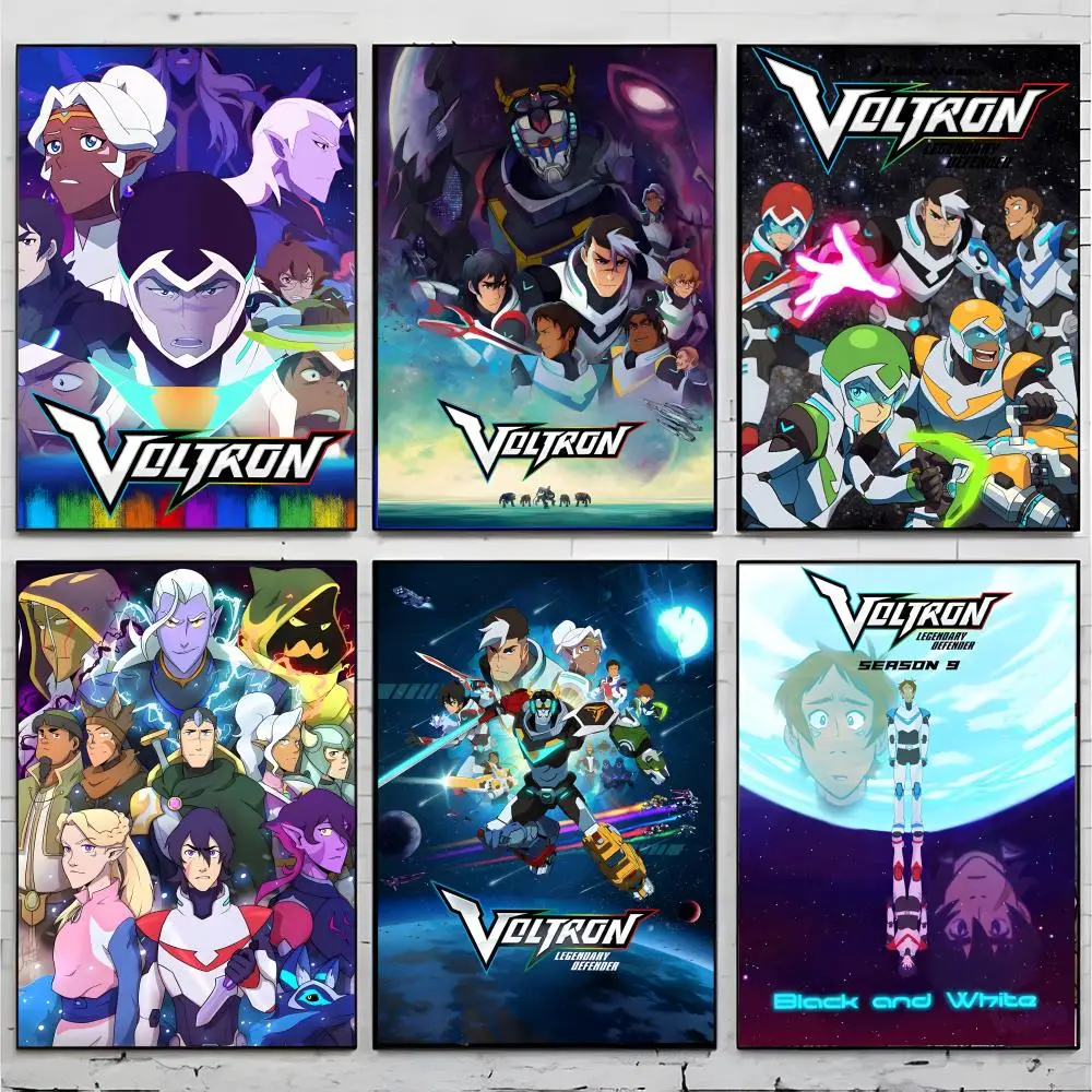 anime action V-Voltron Legendary Defender Poster Superior Home Space Pub Indoor Decorative Art & Home Decor view 2