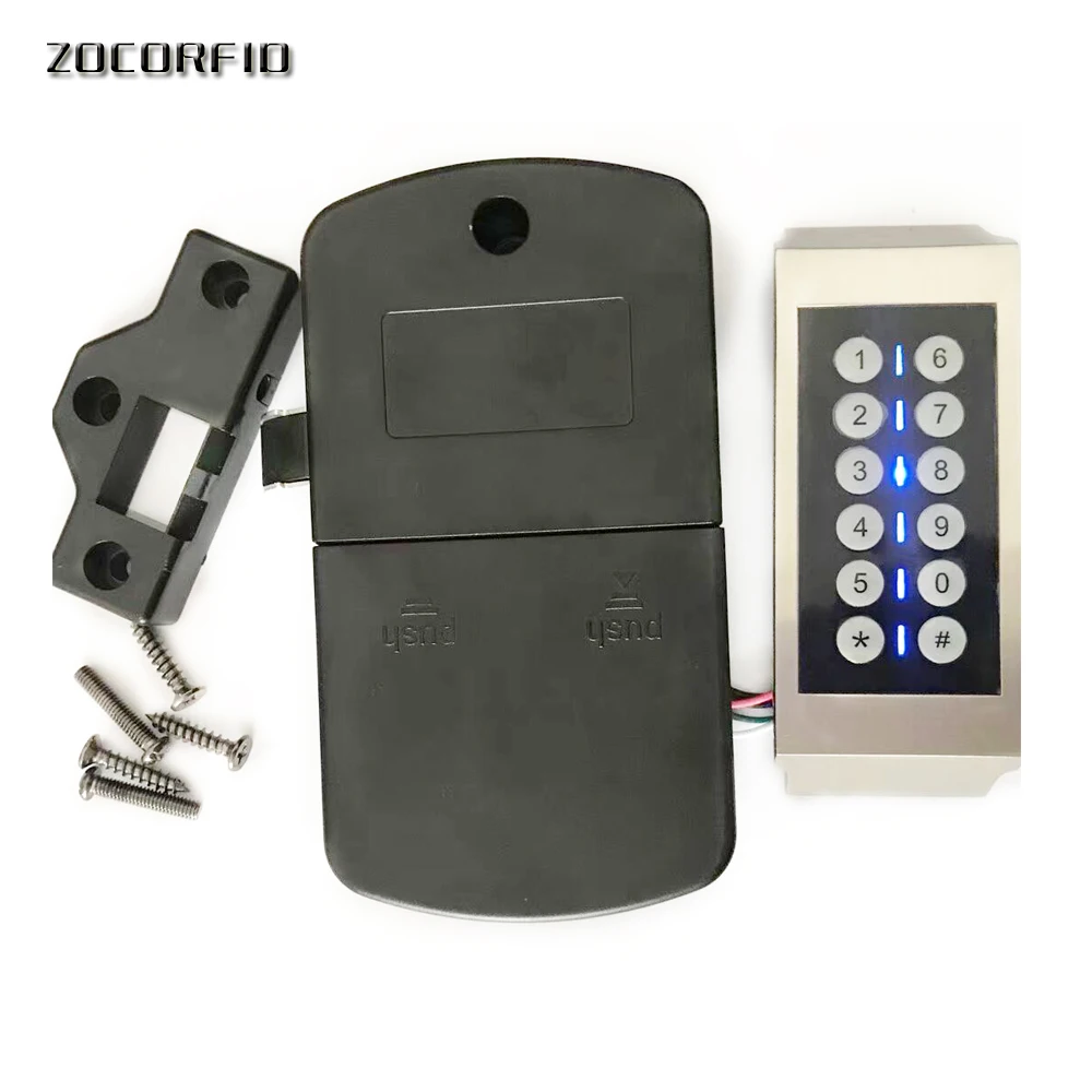 Zinc alloy Temporary /Fixed Code Smart digital password drawer lock cabinet door lock wardrobe lock electronic door lock