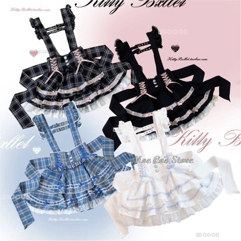

Anime Adults Jirai Kei Lolita Skirt Women Girls Japanese Style Outfit Dress Fancy Short Lace Accessories