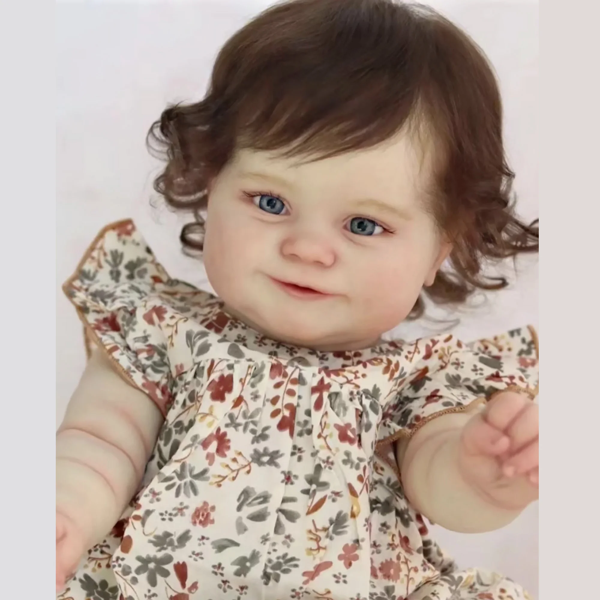 

45cm Whole Body Silicone Vinyl Maddie Bebe Reborn Girl Handmade With Visible Veins Lifelike Realistic Reborn Baby Dolls