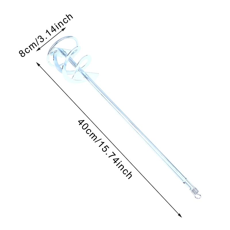 400x80mm Heavy-Duty Mixing Paddle – For Paint, Cement, Mud & Mortar,Fits Electric Drills for Fast, Lump-Free Blending in Buckets